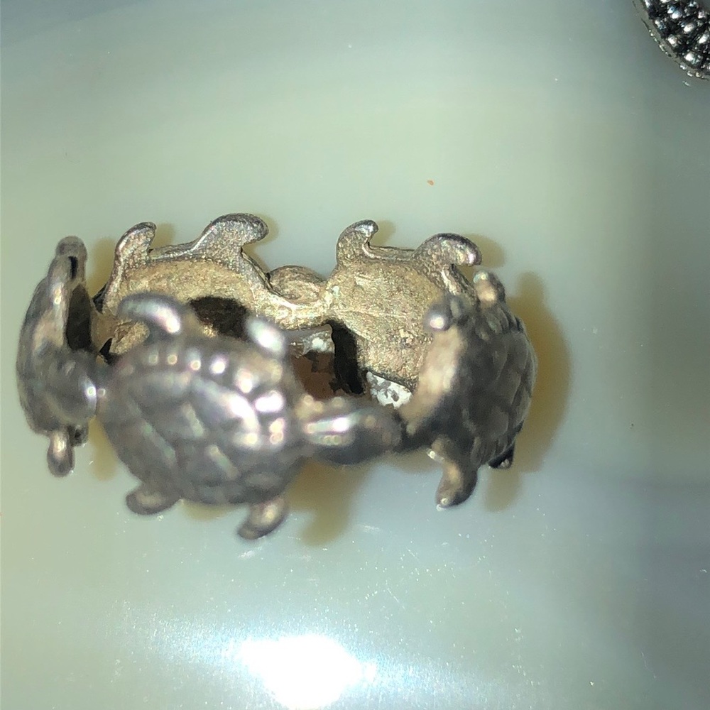 Silver Turtle Ring - image 5